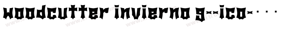 woodcutter invierno g__ico字体转换